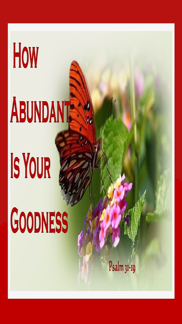 Psalm 31:19 Abundant Goodness (red)